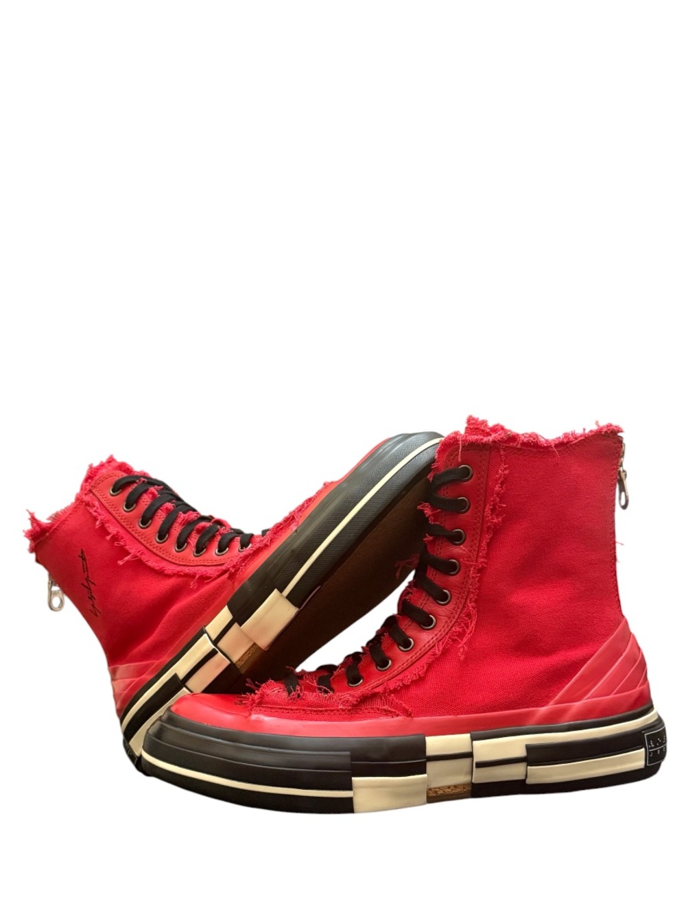 xVESSEL - RED BLACK WHITE G.O.P. HIGHS COLLABORATION W/ YOHJI YAMAMOTO SNEAKERS